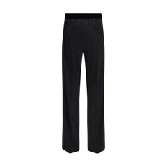 Black Silk Casual Pants