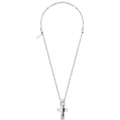 سوار من الفولاذ المقاوم للصدأ باللون الرمادي