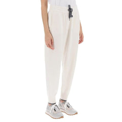 White Cashmere Casual Pants