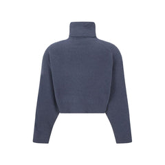 Blue Cashmere Turtleneck