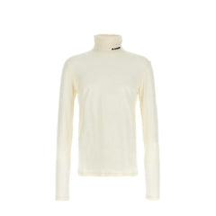 White Polyester Turtleneck