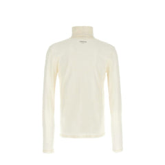 White Polyester Turtleneck