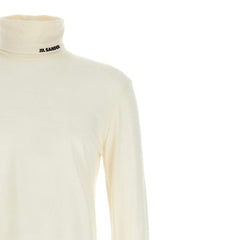 White Polyester Turtleneck