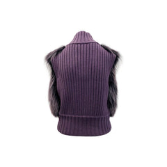 Gray Merino Wool Sleveless Jacket