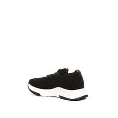 Black Fabric Athletic Sneakers