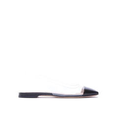 Black Plexiglass Ballet Flats