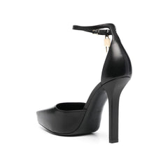 Black Calfskin High Heel Pumps