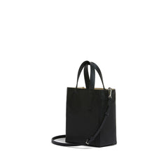 Black Calfskin Tote Bag