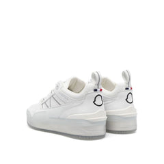 White Calfskin Low Top Sneakers