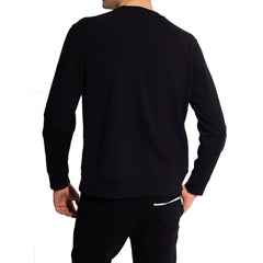 Black Cotton Sweatshirt