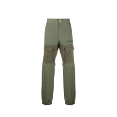 Bicolor Cotton Cargo Pants