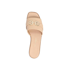 Beige Calfskin Sandals