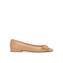 Brown Calfskin Ballet Flats