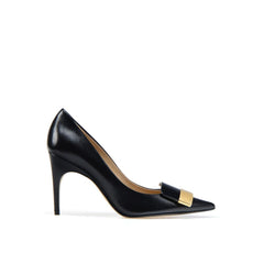 Black Calfskin Pumps