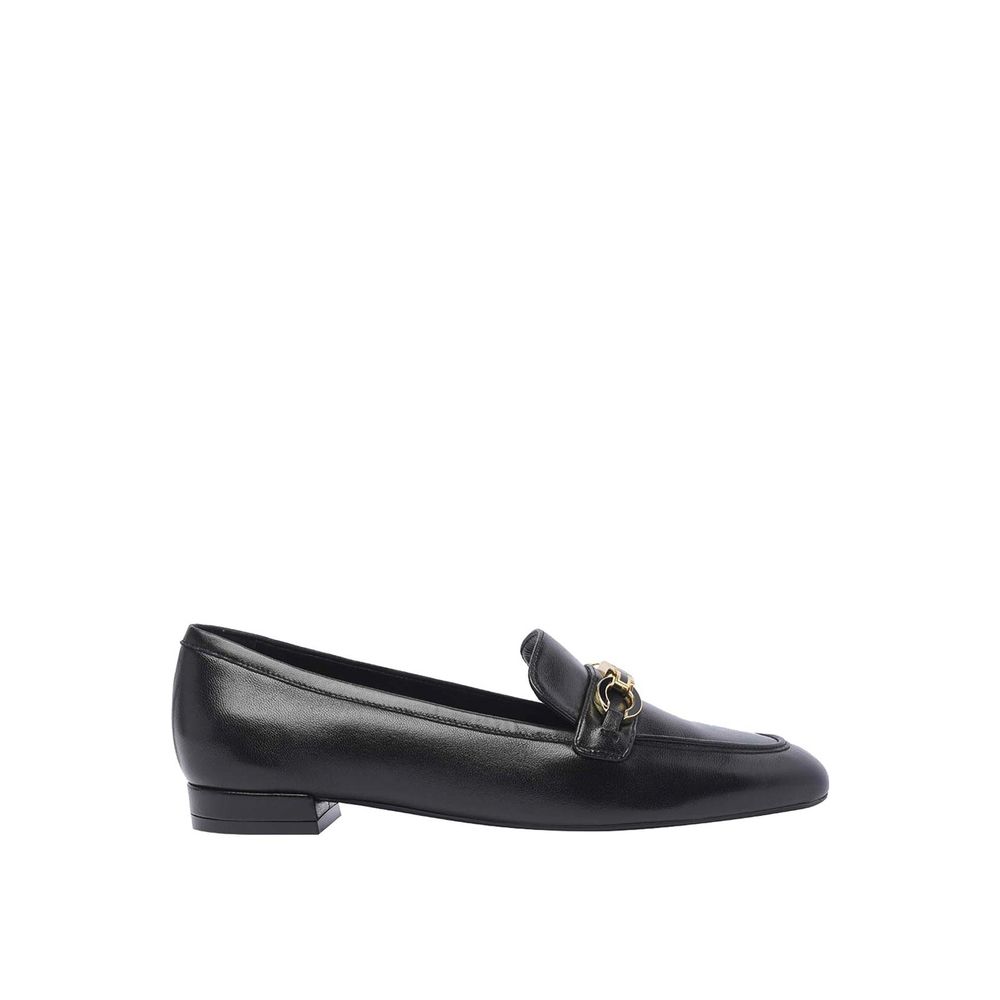 Black Calfskin Slip-On Loafers