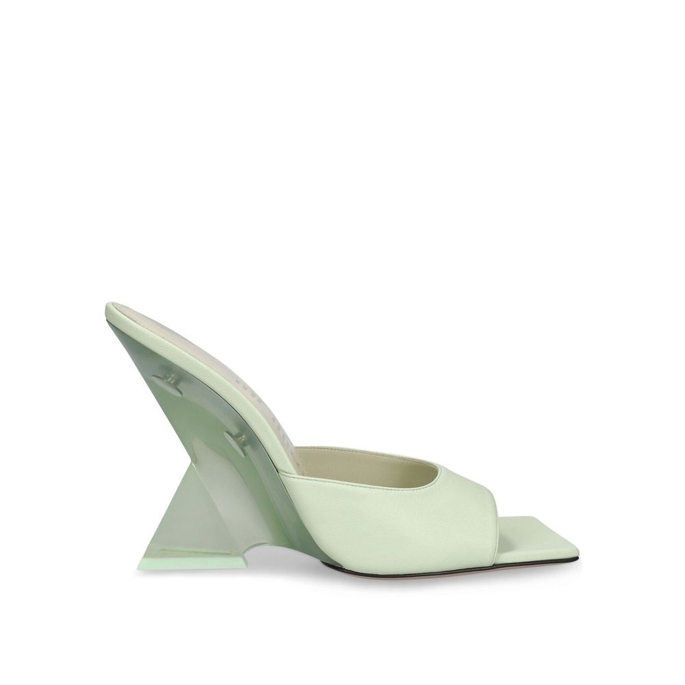 Bicolor Calfskin Mules