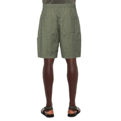 Bicolor Cotton Bermuda Shorts