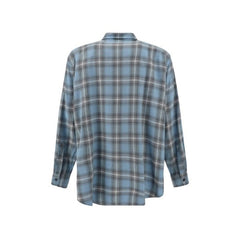 Blue Virgin Wool Pattern Shirt