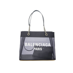 Black Polyester Tote Bag