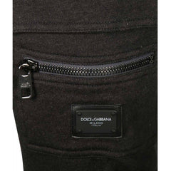 Gray Cotton Cargo Pants