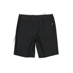 Black Virgin Wool Bermuda Shorts