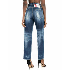 Blue Cotton Jeans Denim