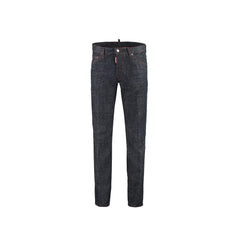 Blue Cotton Skinny Jeans