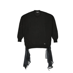 Black Cotton Sweatshirt