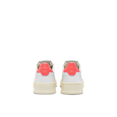 White Leather Low Top Sneakers