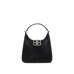 Black Lamb Leather Shoulder Bag