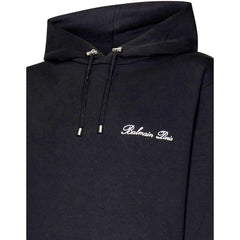 Black Cotton Sweatshirt