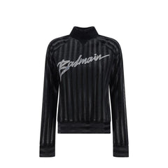Black Elastane Sweatshirt