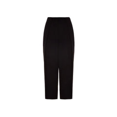 Black Viscose Casual Pants