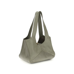 حقيبة كتف Bos Taurus من جلد العجل ثنائية اللون