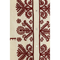 Beige Hemp Pattern Shirt