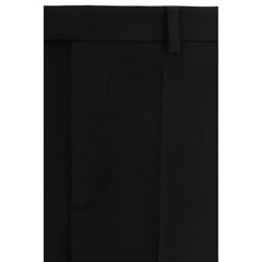 Black Fleece Wool Dress Pants