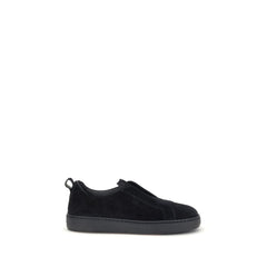Black Calf Leather Bos Taurus Low Top Sneakers