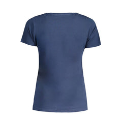 Blue Cotton Women's T-Shirt