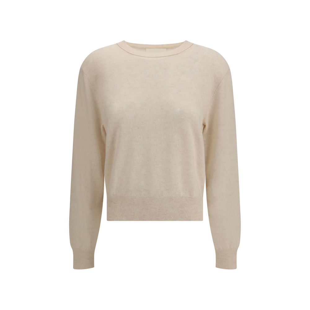 Beige Fleece Wool Sweatshirt