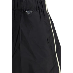 Black Recycled Polyamide Bermuda Shorts