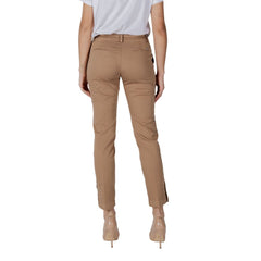 Beige Cotton Chino Pants