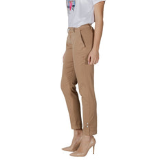 Beige Cotton Chino Pants