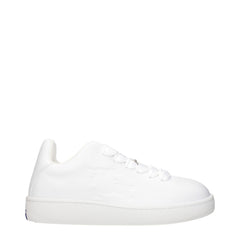 White Leather Low Top Sneakers