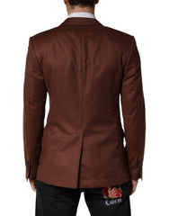 Brown Cashmere Single Breasted Jacket Blazer
