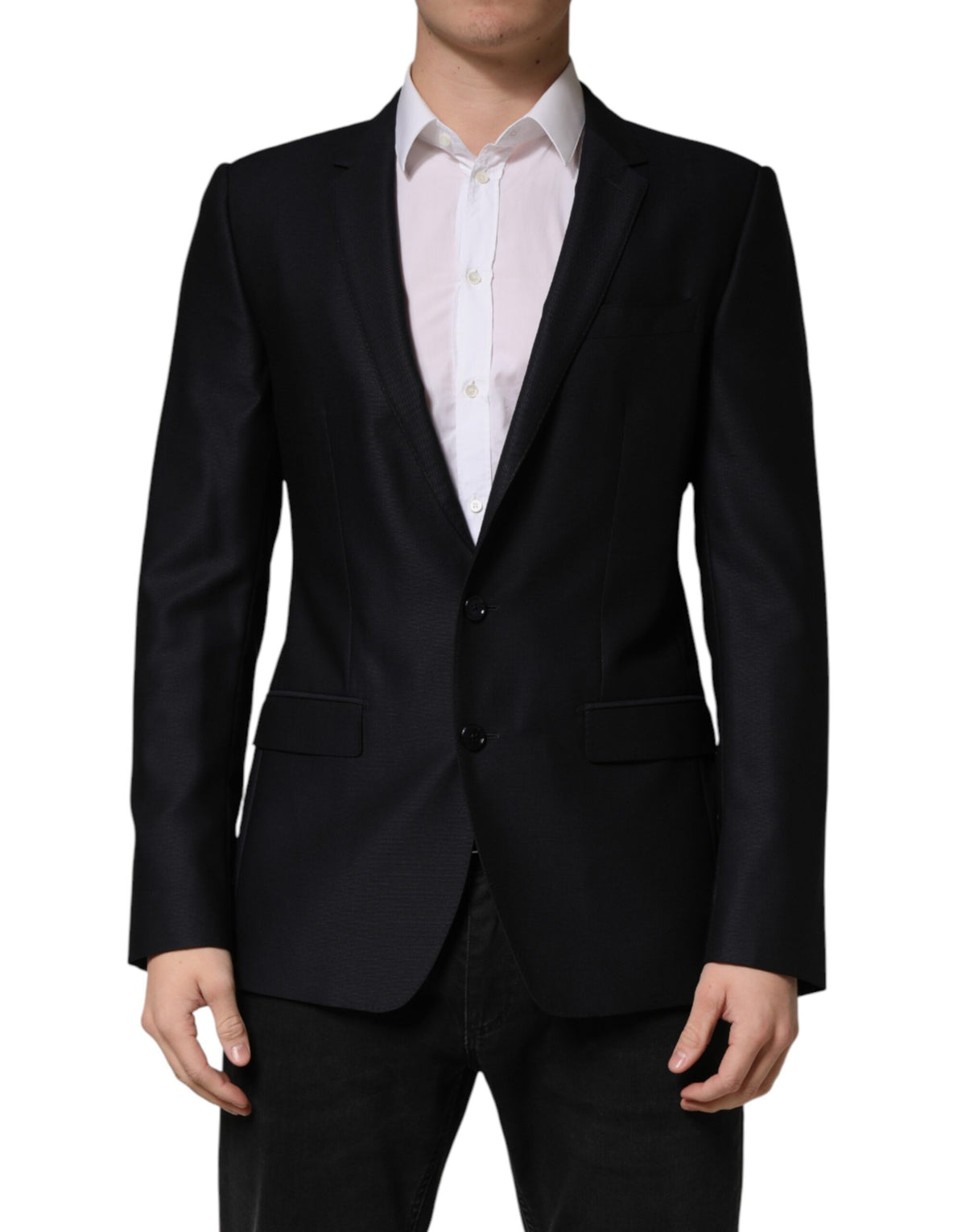 Black MARTINI Single Breasted Jacket Blazer