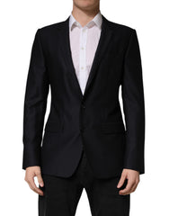 Black MARTINI Single Breasted Jacket Blazer