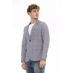Blue Polyester Blazer