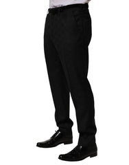 Black Wool Skinny Dress Formal Trouser Pants