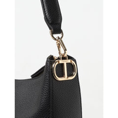 Black Leather Shoulder Bag