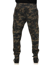 Brown Camouflage Cotton Jogger Trouser Pants